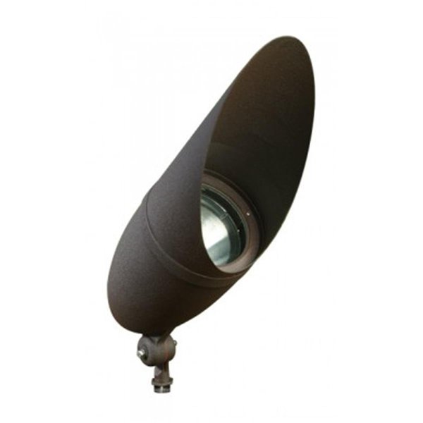 Dabmar Lighting 18W & 120-277V LED Spot PAR38 Hooded Lensed Spot Light Bronze DPR41-HOOD-LED18S-BZ